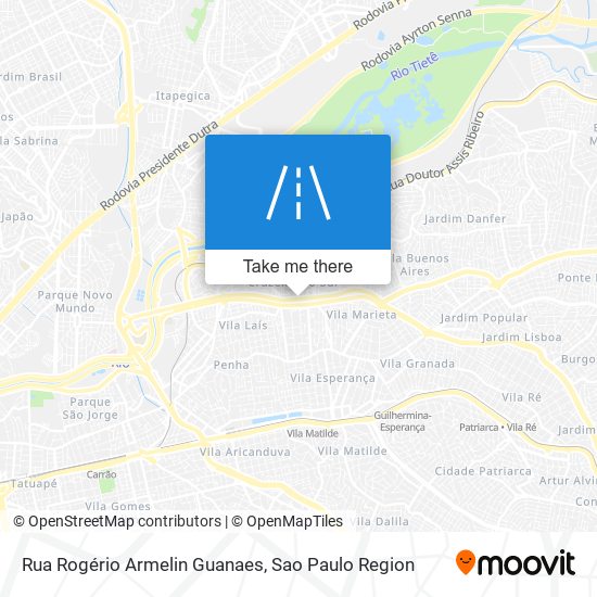 Mapa Rua Rogério Armelin Guanaes