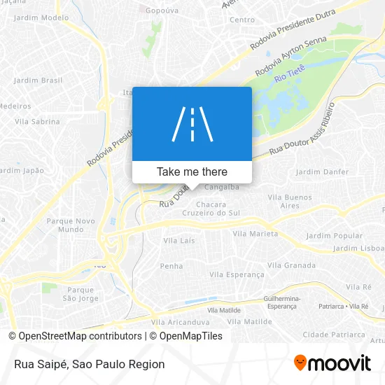 Rua Saipé map