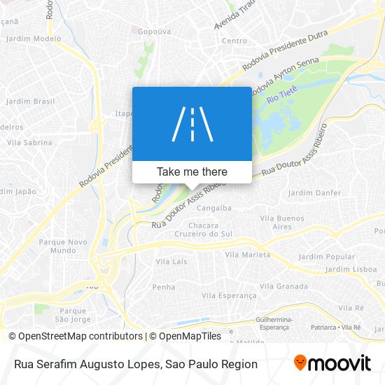 Mapa Rua Serafim Augusto Lopes