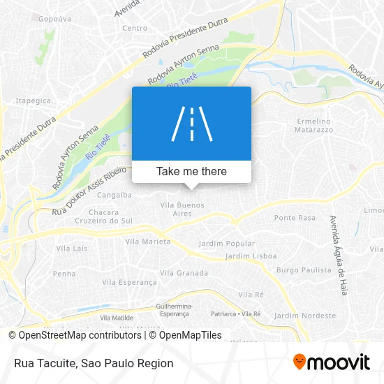 Rua Tacuite map