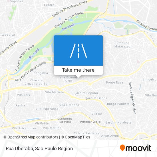 Mapa Rua Uberaba