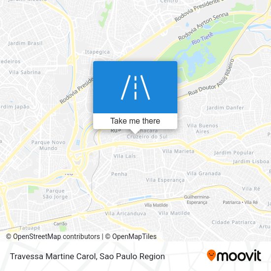 Travessa Martine Carol map