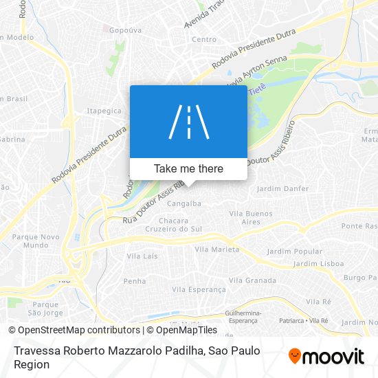 Travessa Roberto Mazzarolo Padilha map