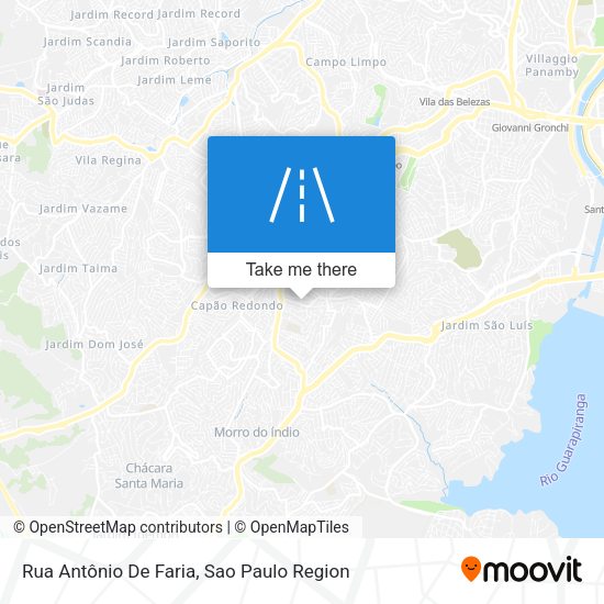 Rua Antônio De Faria map
