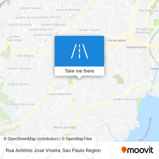 Rua Antônio José Viveira map