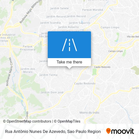 Rua Antônio Nunes De Azevedo map