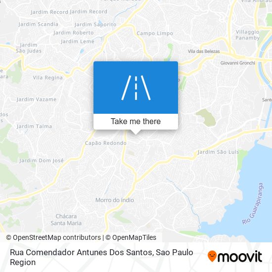 Mapa Rua Comendador Antunes Dos Santos
