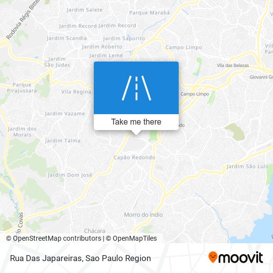 Rua Das Japareiras map