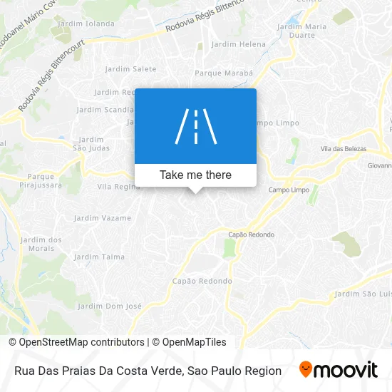 Rua Das Praias Da Costa Verde map
