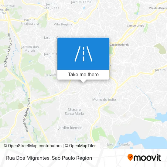 Rua Dos Migrantes map