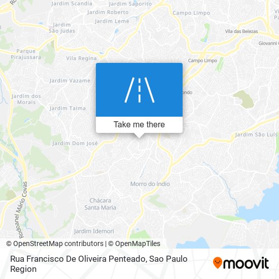 Rua Francisco De Oliveira Penteado map