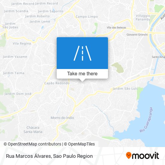 Mapa Rua Marcos Álvares