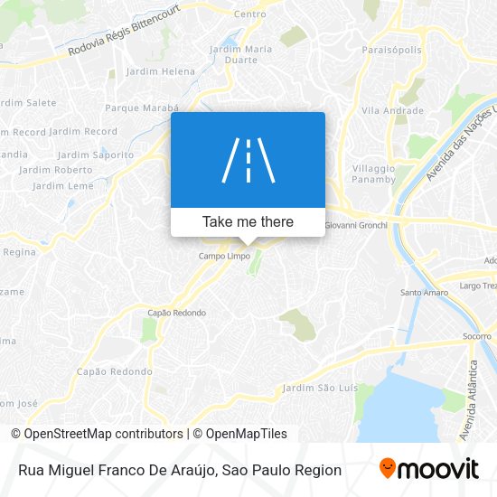 Rua Miguel Franco De Araújo map