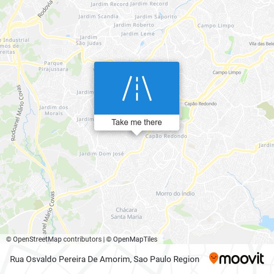 Mapa Rua Osvaldo Pereira De Amorim