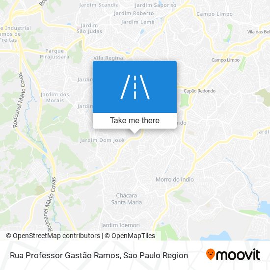 Mapa Rua Professor Gastão Ramos