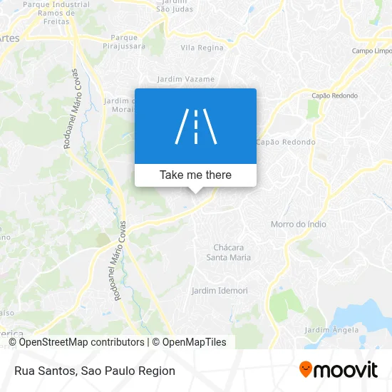 Rua Santos map