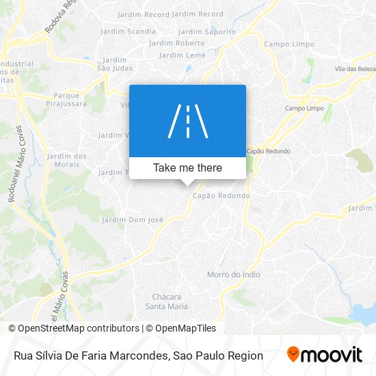 Mapa Rua Sílvia De Faria Marcondes