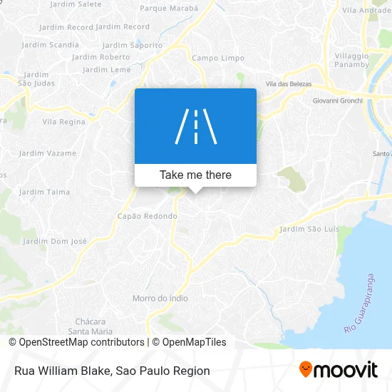 Rua William Blake map