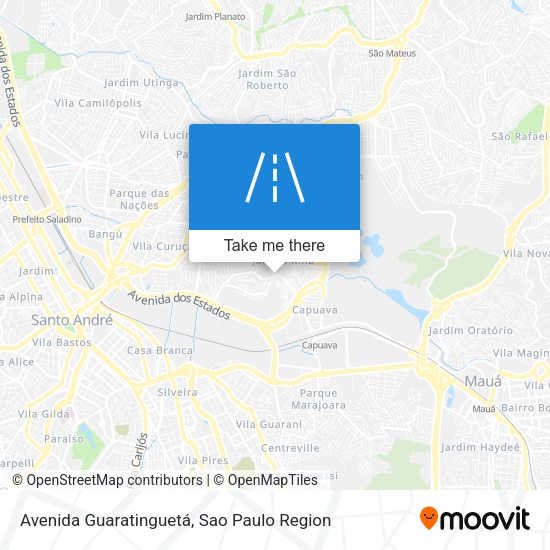 Avenida Guaratinguetá map