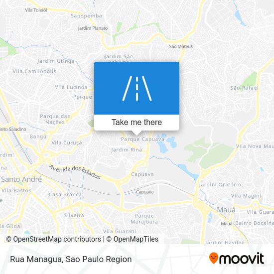 Rua Managua map