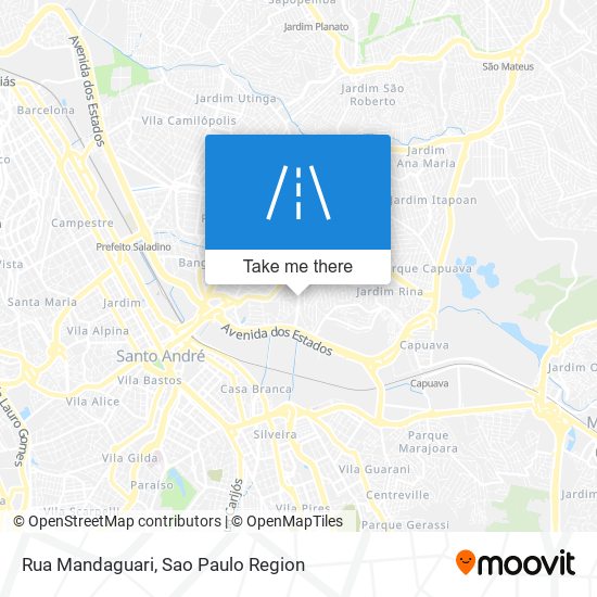 Mapa Rua Mandaguari