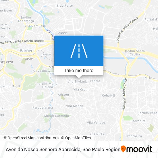 Avenida Nossa Senhora Aparecida map