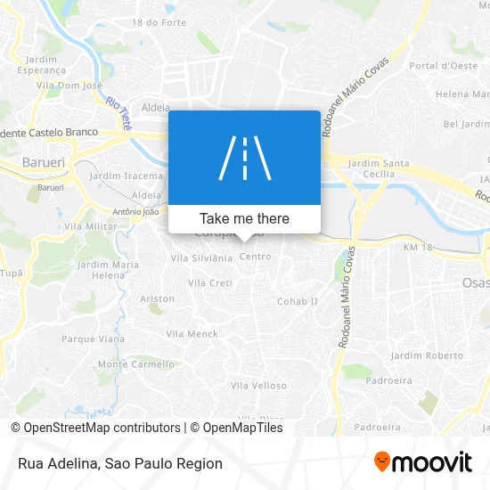 Rua Adelina map