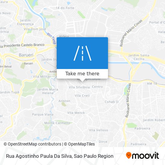 Mapa Rua Agostinho Paula Da Silva