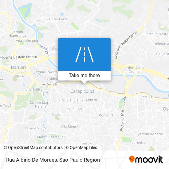 Rua Albino De Moraes map