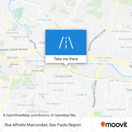 Mapa Rua Alfredo Marcondes