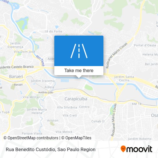Rua Benedito Custódio map