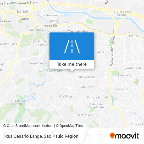 Rua Cesário Lange map