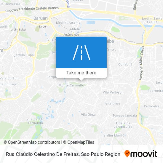 Rua Claúdio Celestino De Freitas map