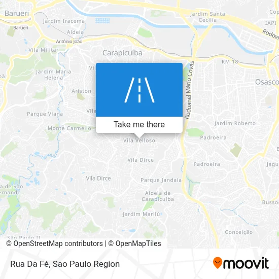 Rua Da Fé map
