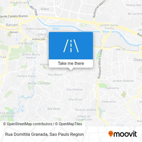 Rua Domitila Granada map
