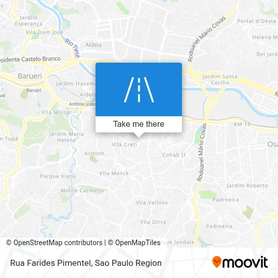 Rua Farides Pimentel map