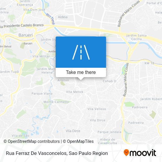 Rua Ferraz De Vasconcelos map