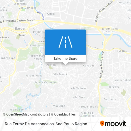 Rua Ferraz De Vasconcelos map