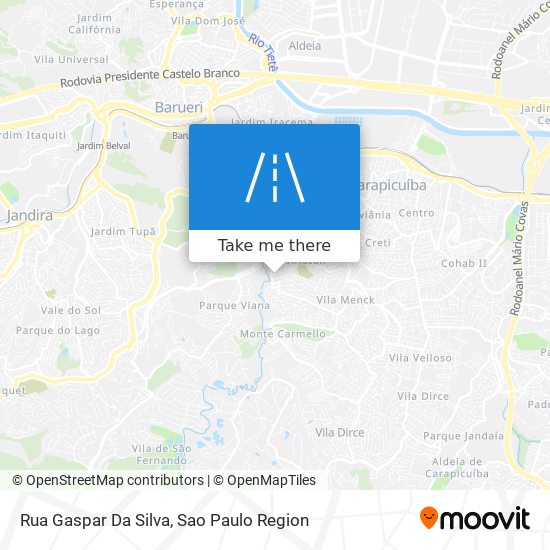 Mapa Rua Gaspar Da Silva