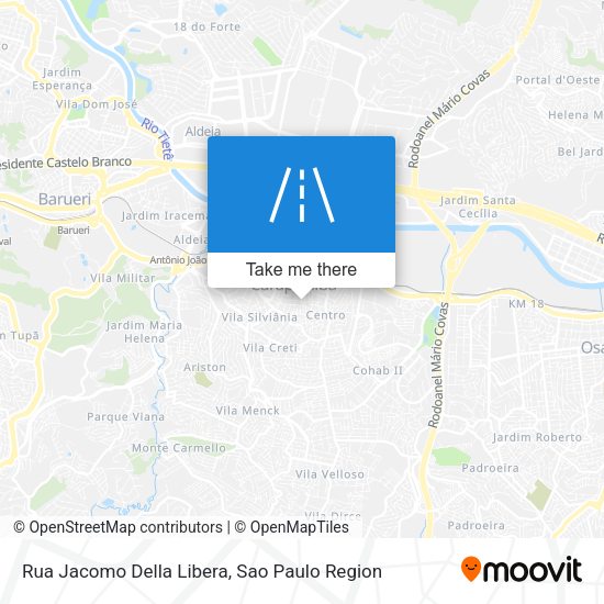 Rua Jacomo Della Libera map