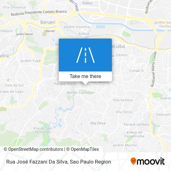 Rua José Fazzani Da Silva map