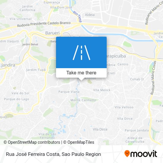 Rua José Ferreira Costa map