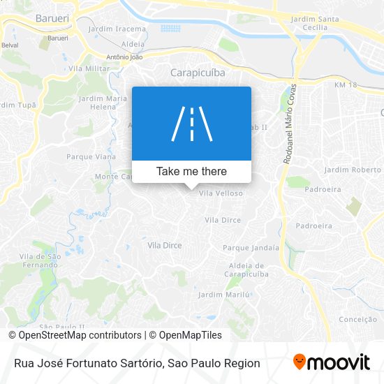 Rua José Fortunato Sartório map