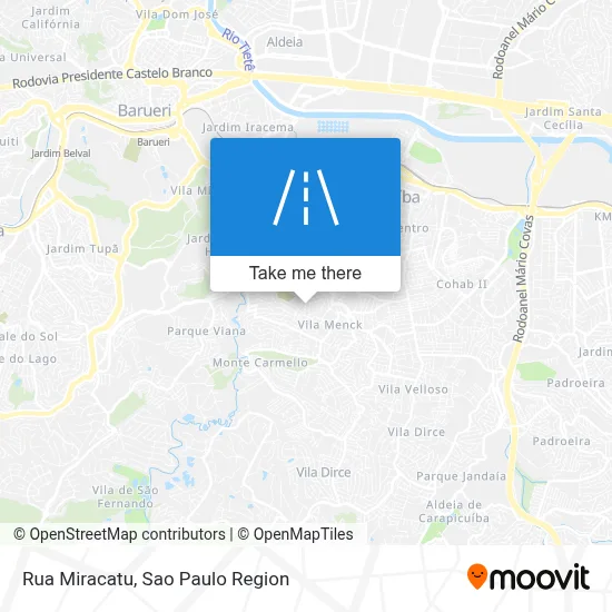 Rua Miracatu map