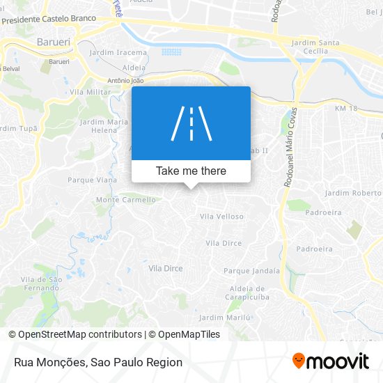 Rua Monções map