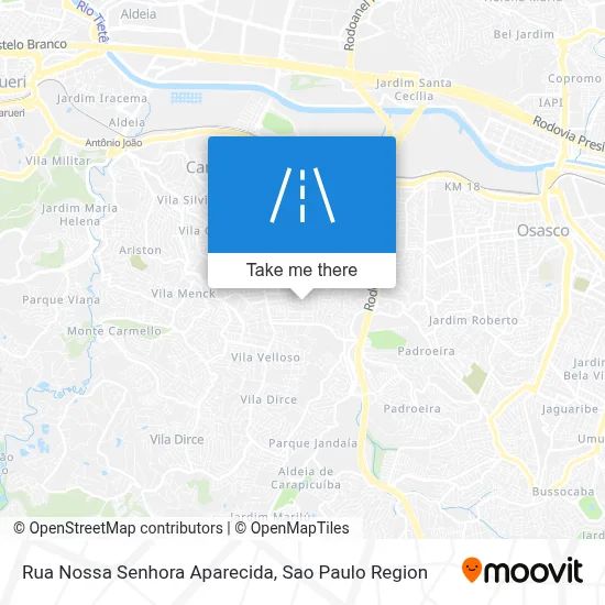 Rua Nossa Senhora Aparecida map