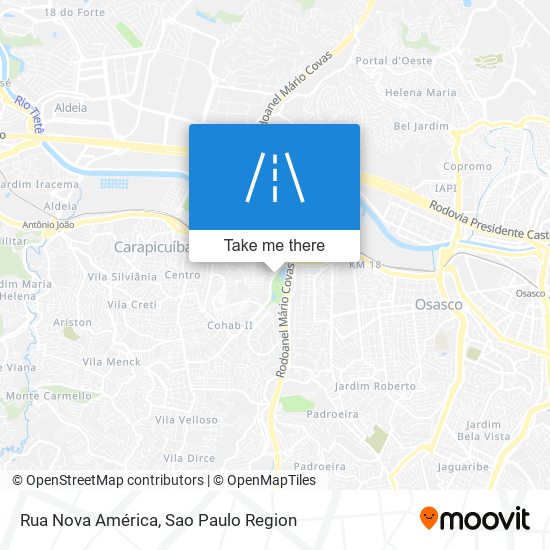 Rua Nova América map