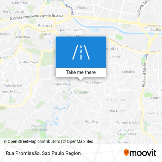 Rua Promissão map