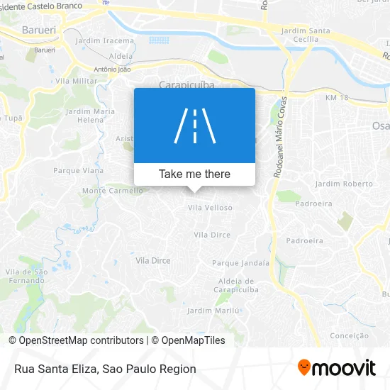 Rua Santa Eliza map