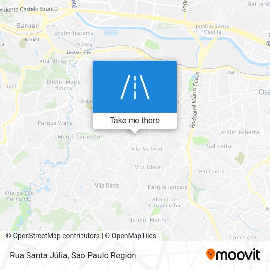 Rua Santa Júlia map